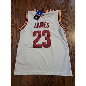 Adidas Lebron James Cleveland Cavaliers Jersey Youth Medium 10-12 Basketball NWT
